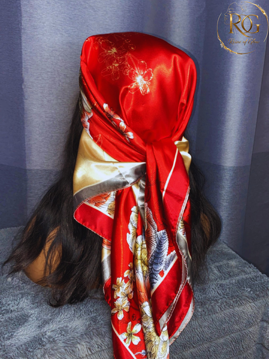 Silky Satin Scarves(90x90)